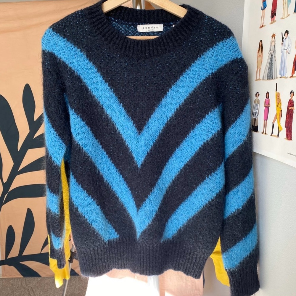 Sandro Chevron Sweater